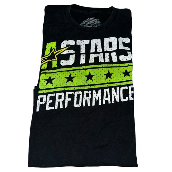 Alpinestars Performance Vintage Y2K Graphic Tee Large Motocross Racing T-Shirt - Picture 12 of 12